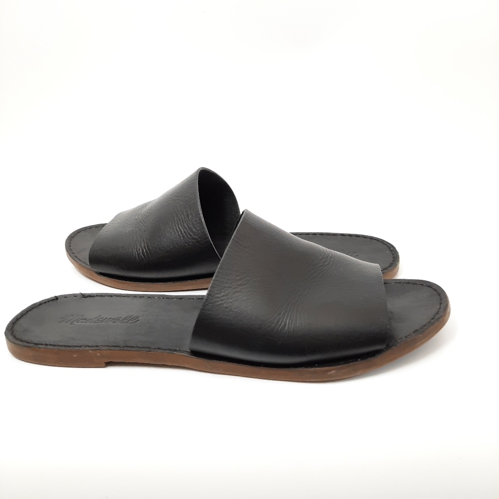 Madewell Slide Black Sandals 8.5 Womens